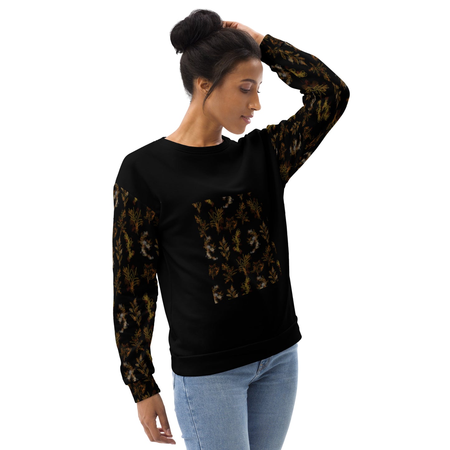 AfriBix Heritage Fusion Floral Print Unisex Sweatshirt