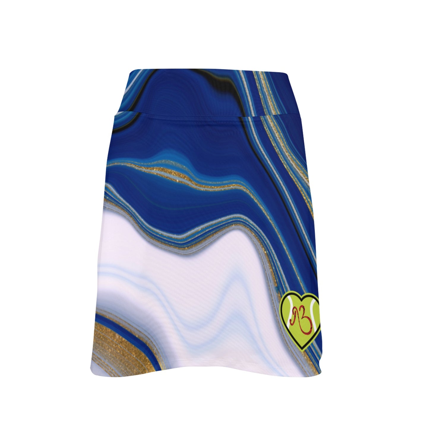 Aurora Blue and White Tennis and Golf Women's Skirt Skort with Pocket