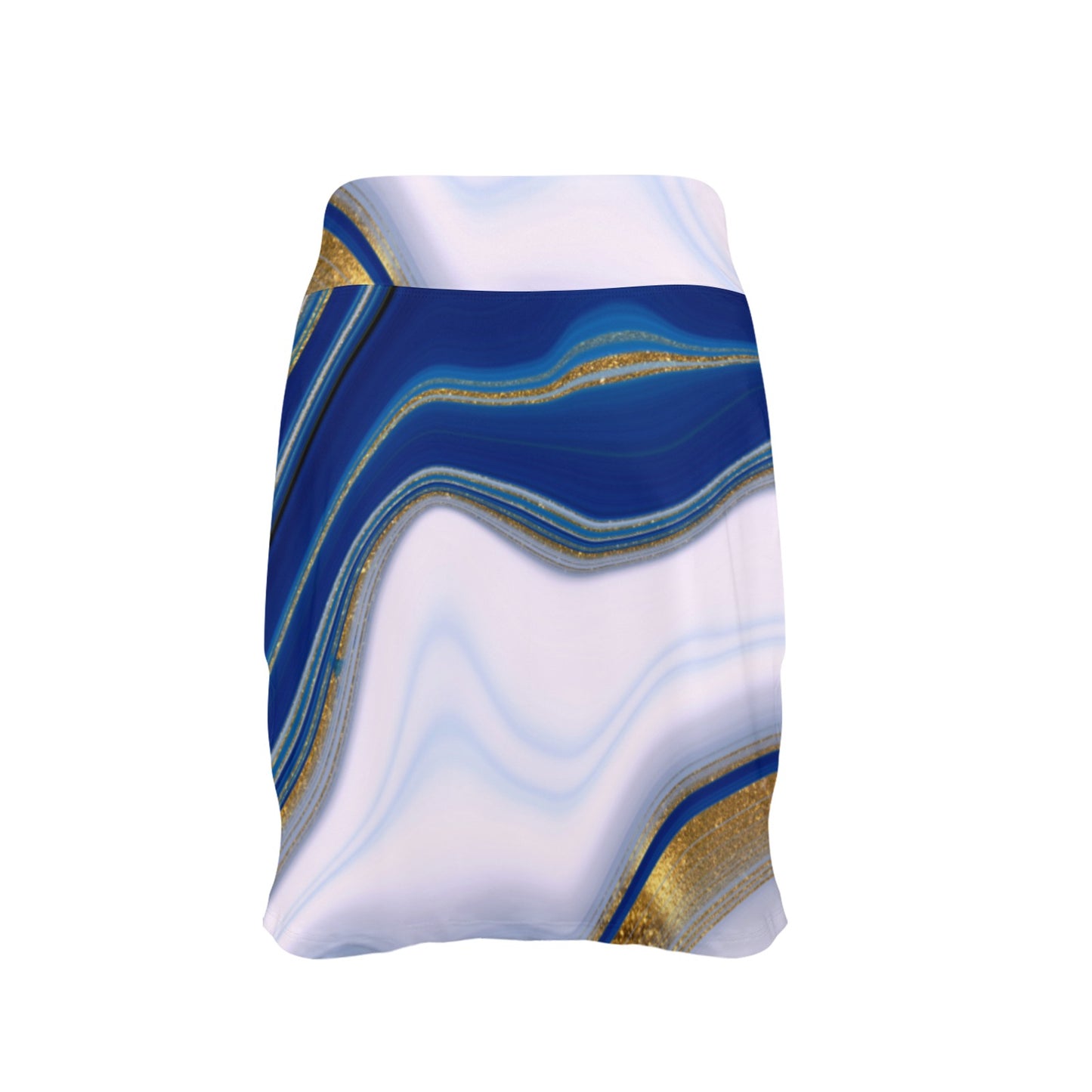 Aurora Blue and White Tennis and Golf Women's Skirt Skort with Pocket