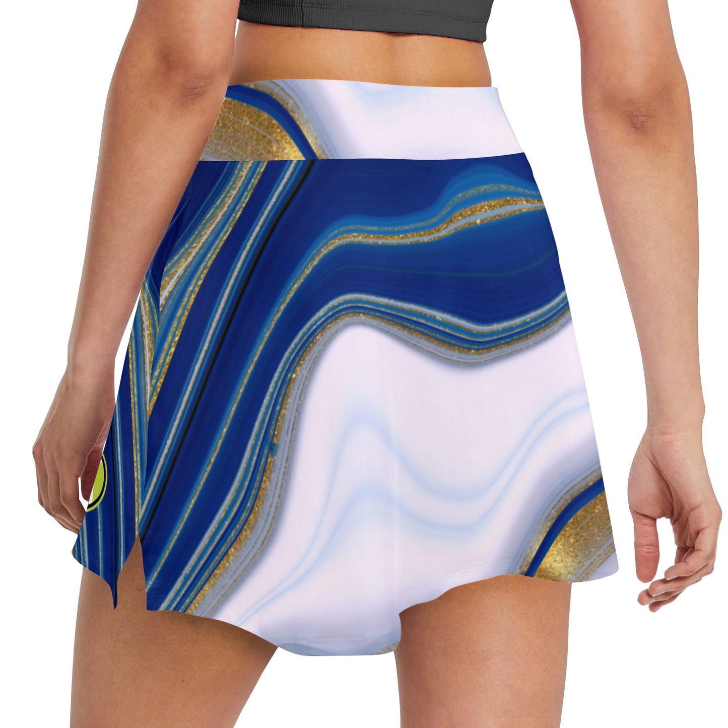 Aurora Blue and White Tennis and Golf Women's Skirt Skort with Pocket