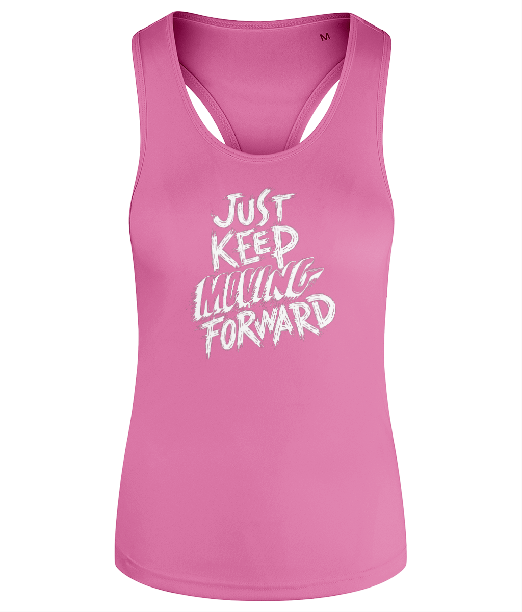 Gym Quote Women's Racerback Tank Top Vest - Keep Moving