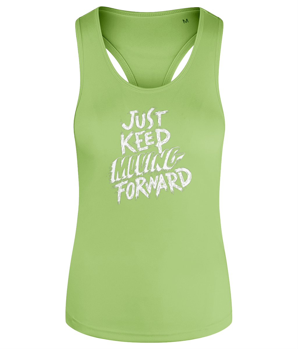 Gym Quote Women's Racerback Tank Top Vest - Keep Moving