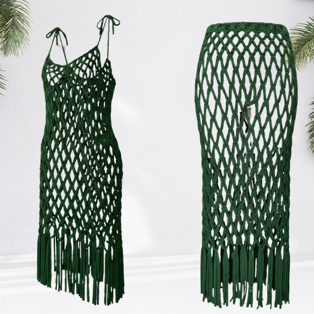 Adaobi Net Skirt and Dress 2-in-1 Outfit