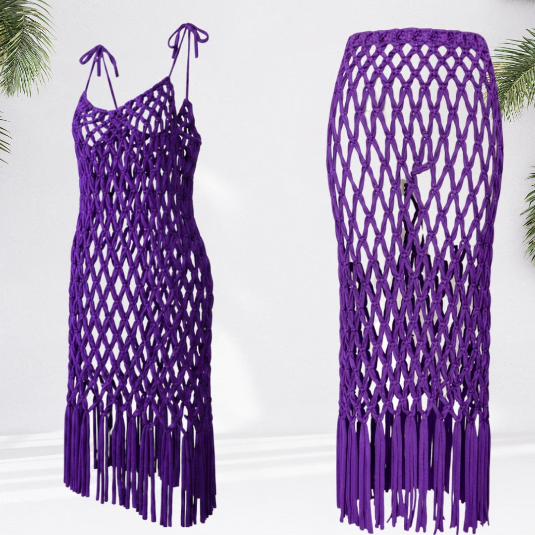 Adaobi Net Skirt and Dress 2-in-1 Outfit