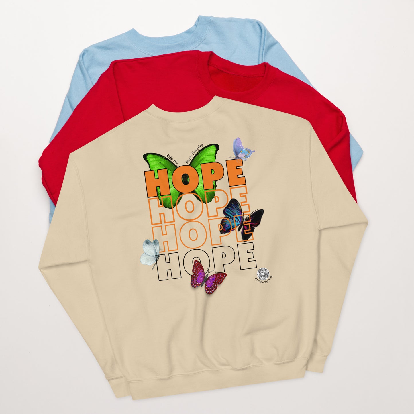 Hope Unisex Sweatshirt - Pastel Colours