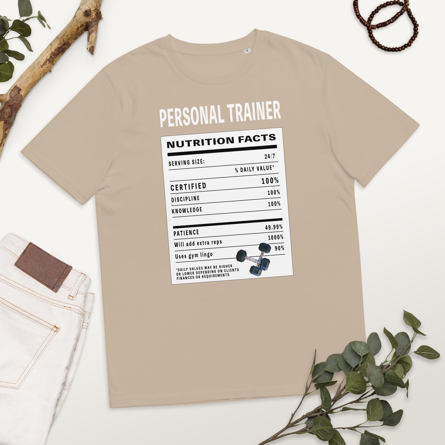 Personal Trainer Facts Unisex organic cotton t-shirt