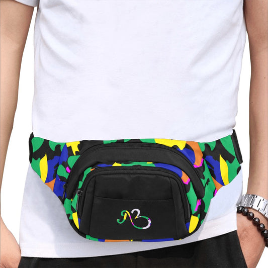 AfriBix Camo Unisex Waist Bag With Front Pocket