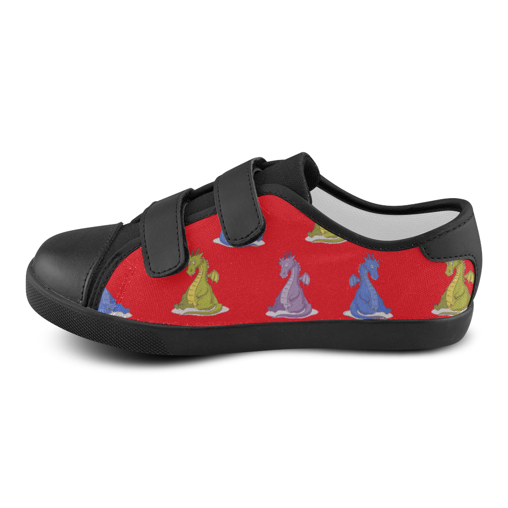 Happy Dragon Sneakers Velcro Canvas Kid's Shoes