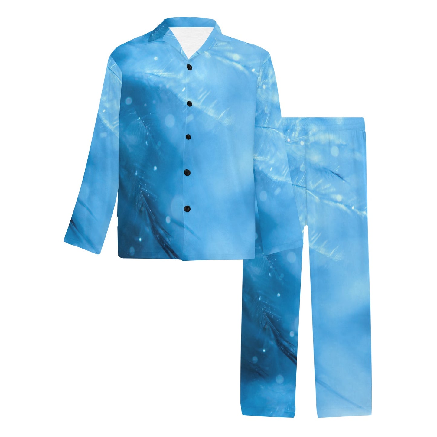 Blue Frost Men's Long Loungewear Set