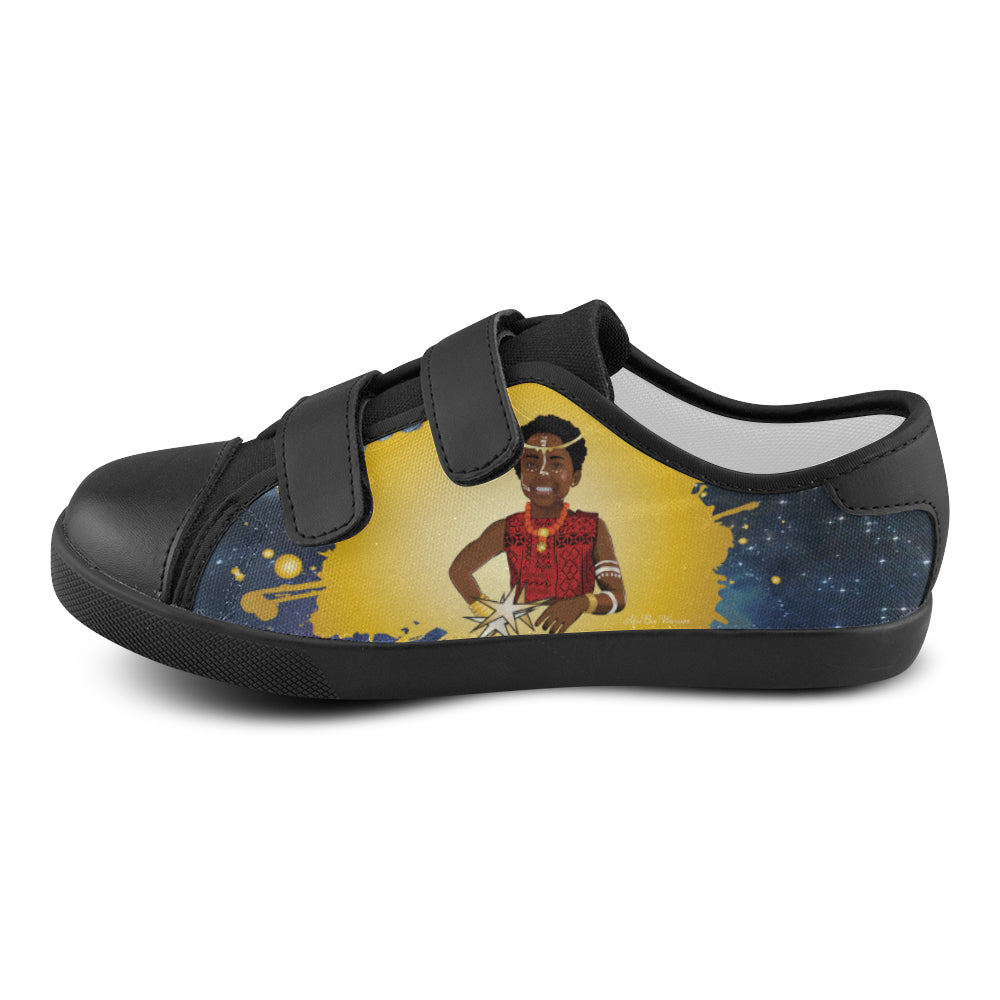 AfriBix Warrior Princess Splash Velcro Canvas Kid's Shoes
