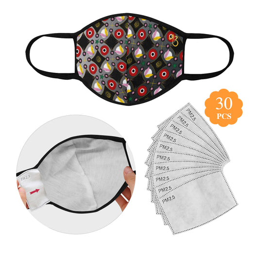Inception Print Cotton Fabric Face Mask with filter slot (30 Filters Included) - Non-medical use