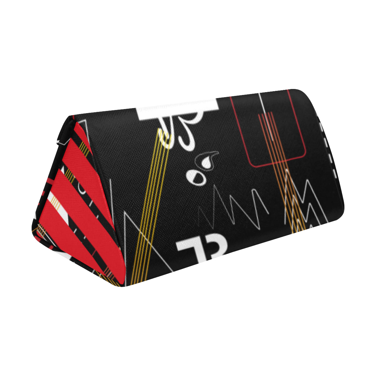 AfriBix Linear Print Foldable Glasses Case