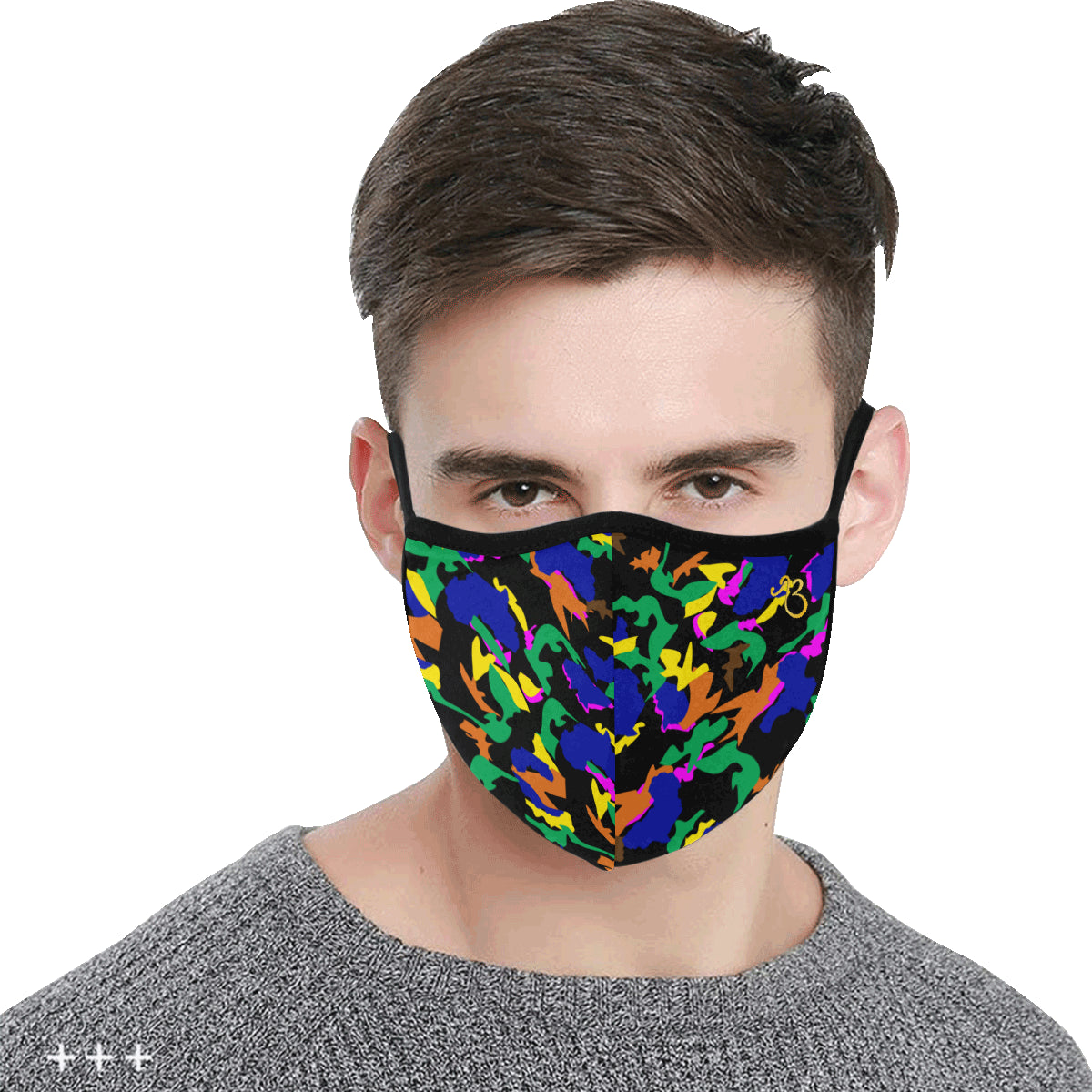AfriBix Camo Print Cotton Fabric Face Mask with filter slot (30 Filters Included) - Non-medical use