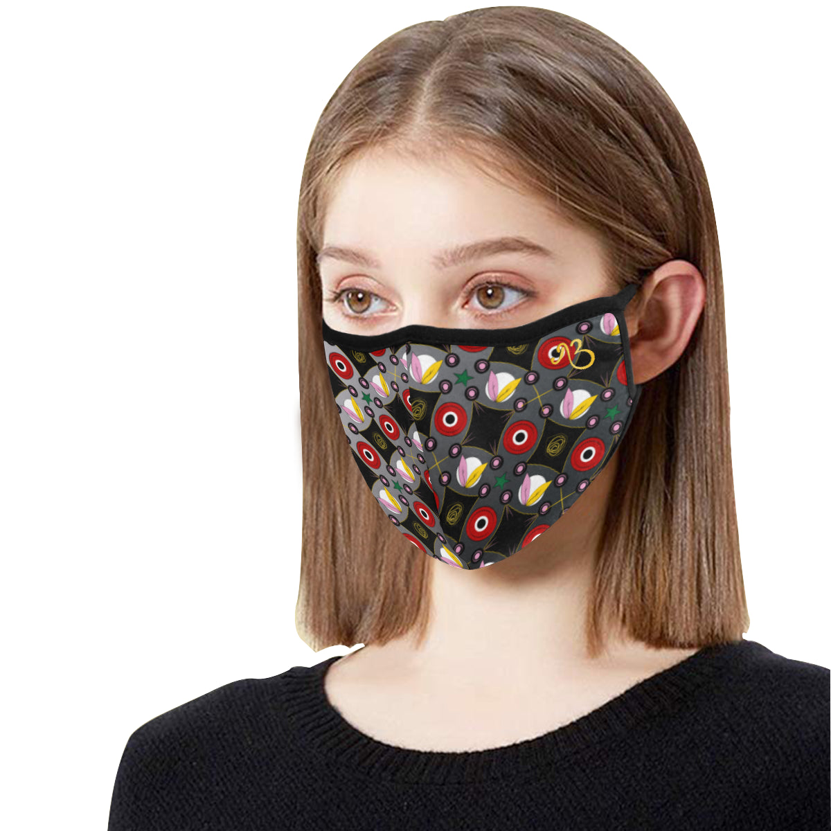 Inception Print Cotton Fabric Face Mask with filter slot (30 Filters Included) - Non-medical use