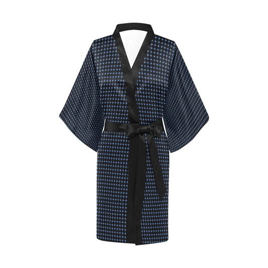 Black Starz Print Kimono Robe Coverup