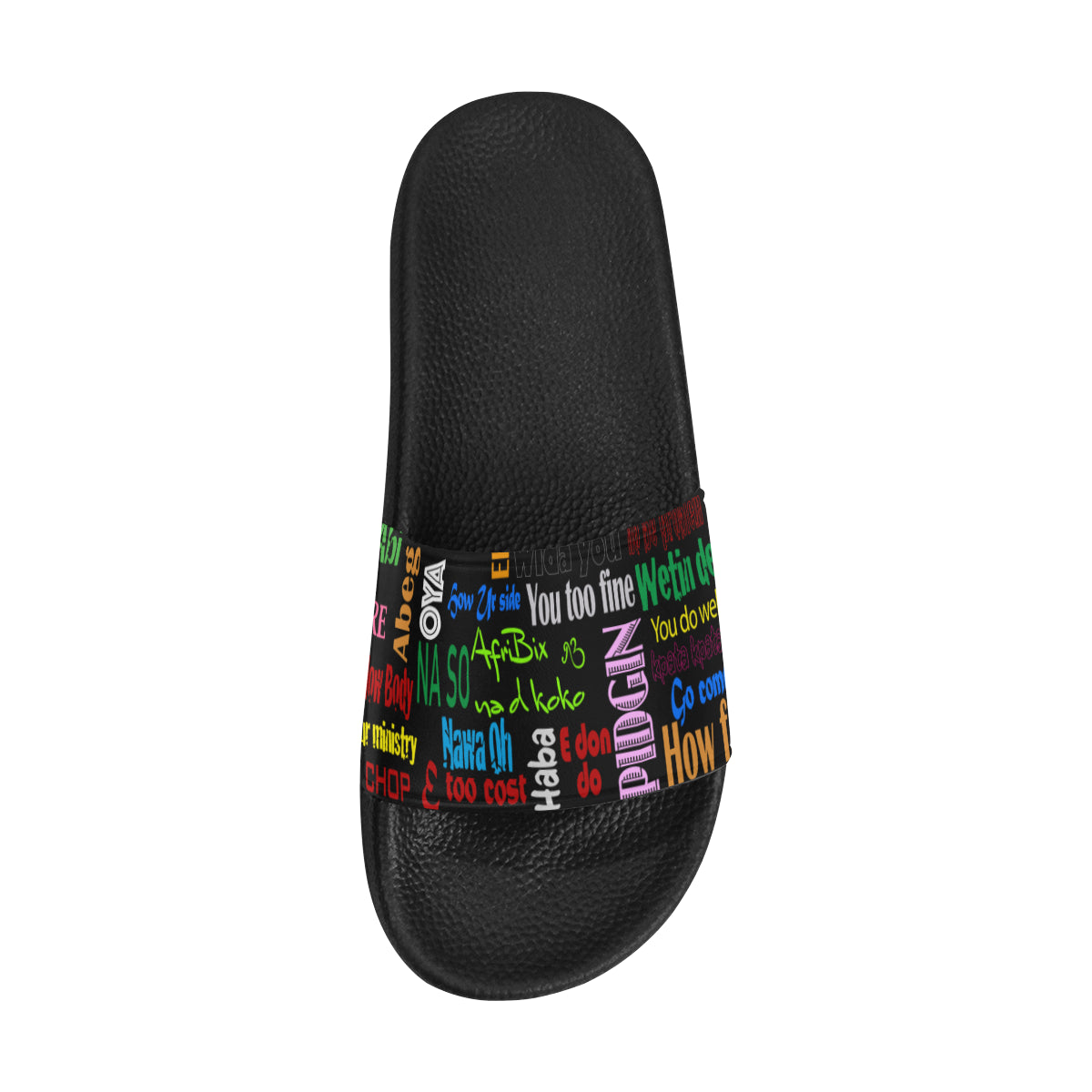 AfriBix Pidgin Print Unisex Slides