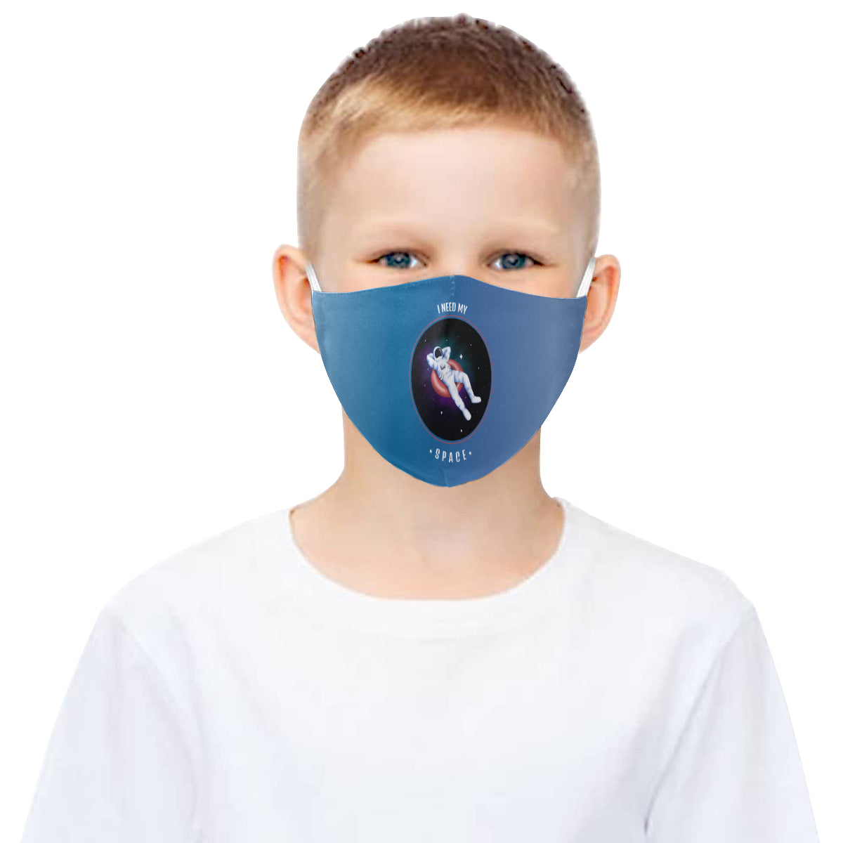 I Need My Space Cotton Fabric Face Mask with Filter Slot & Adjustable Strap (Pack of 5) - Non-medical use
