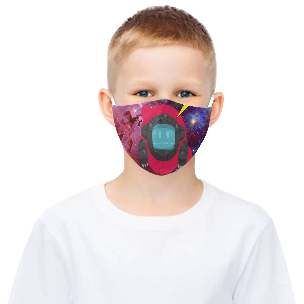 Astronaut Cotton Fabric Face Mask with Filter Slot & Adjustable Strap (Pack of 5) - Non-medical use