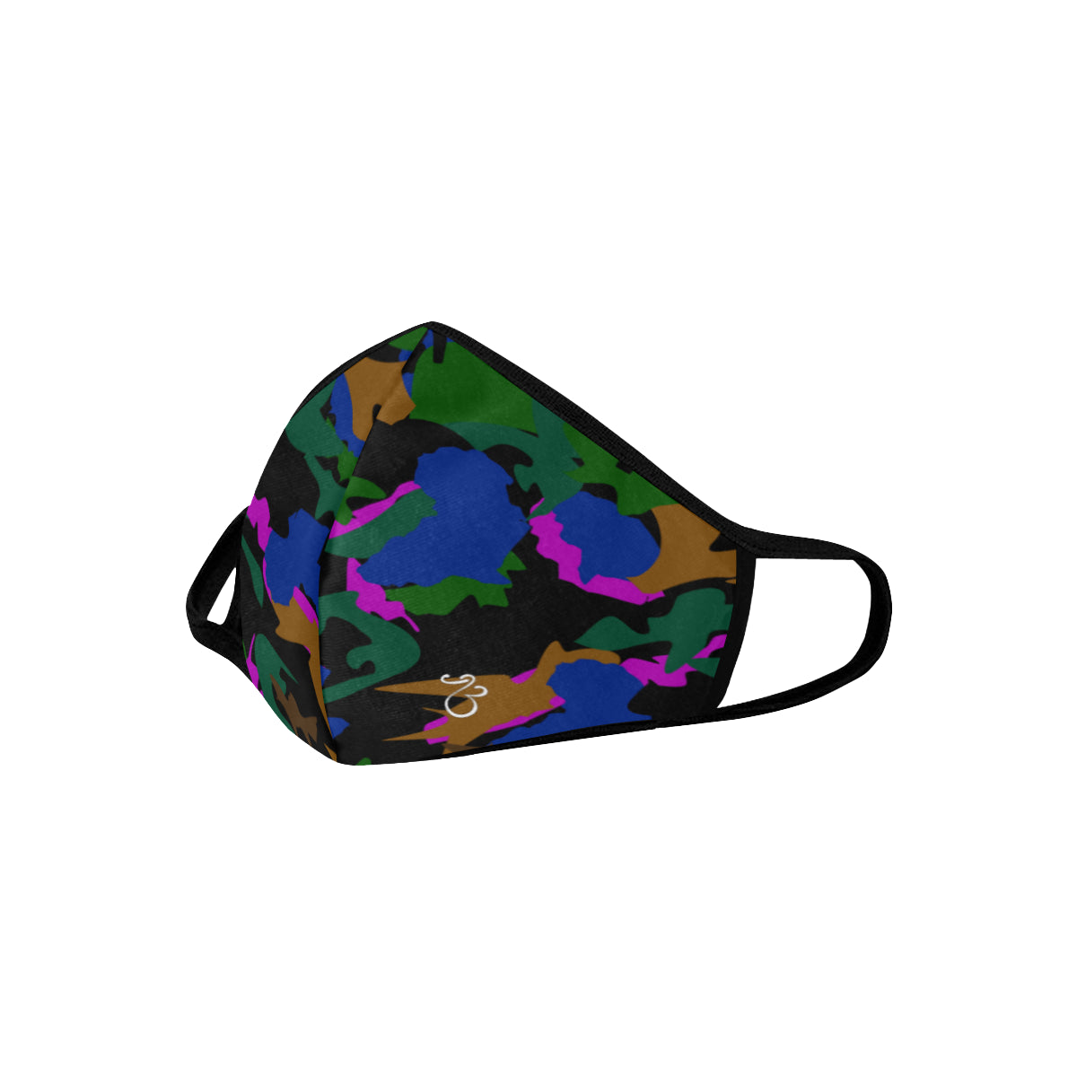 AfriBix Leaf Camo Print Cotton Fabric Face Mask with filter slot (30 Filters Included) - Non-medical use