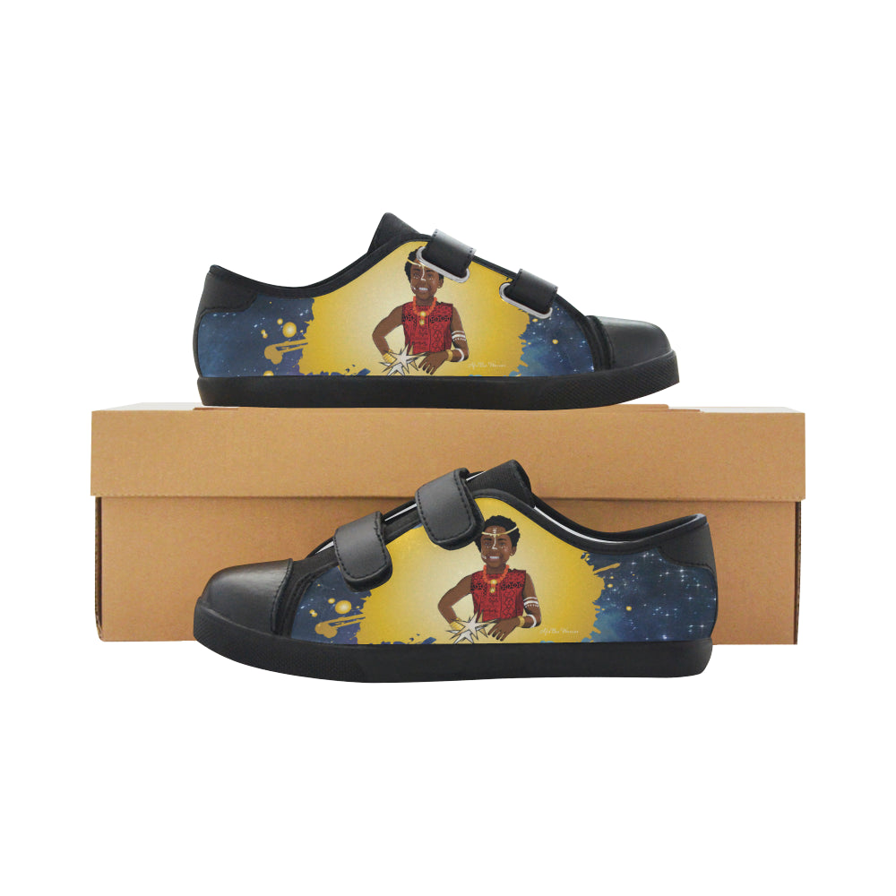 AfriBix Warrior Princess Splash Velcro Canvas Kid's Shoes