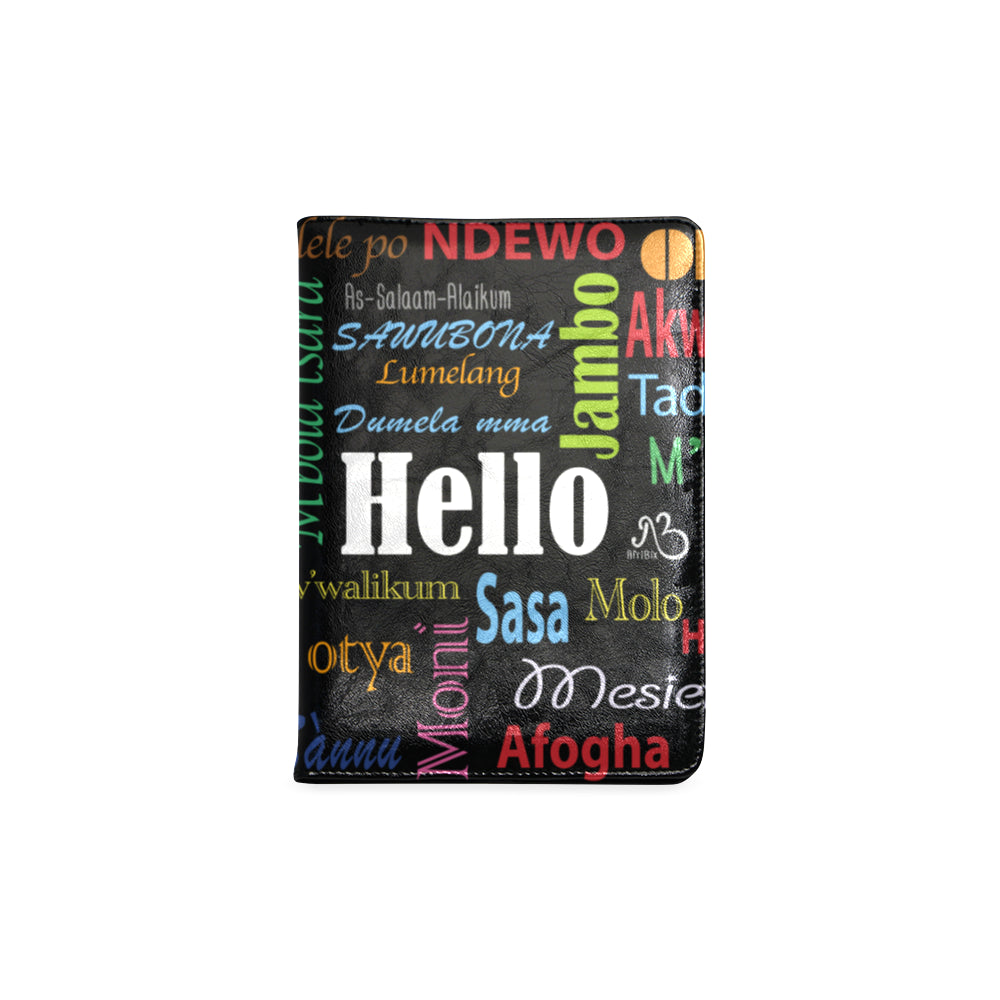 AfriBix Hello Print A5 Leatherette Notebook