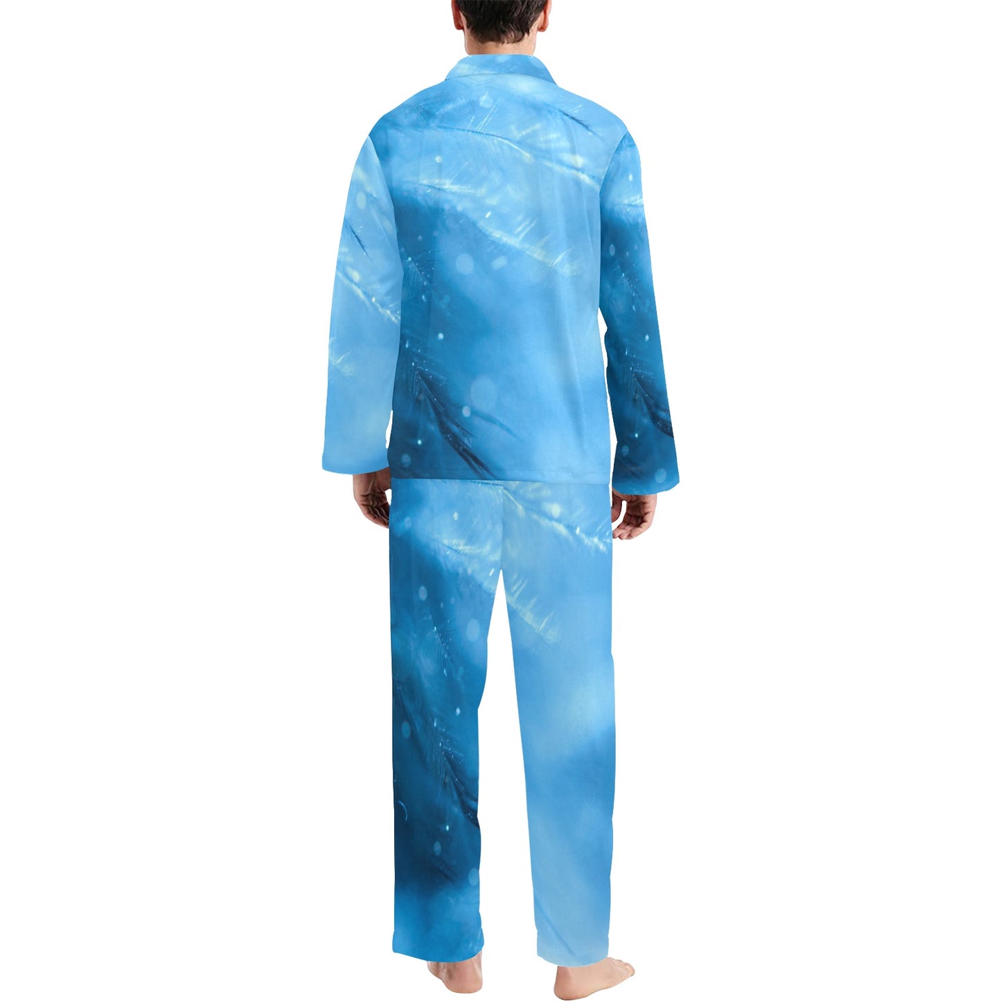 Blue Frost Men's Long Loungewear Set