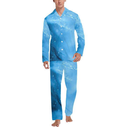 Blue Frost Men's Long Loungewear Set