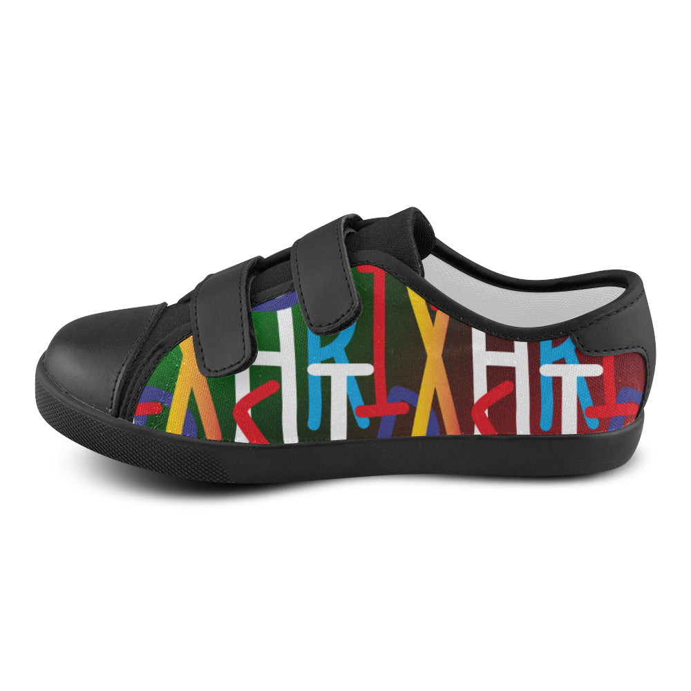 AfriBix Collage Kids Velcro Canvas