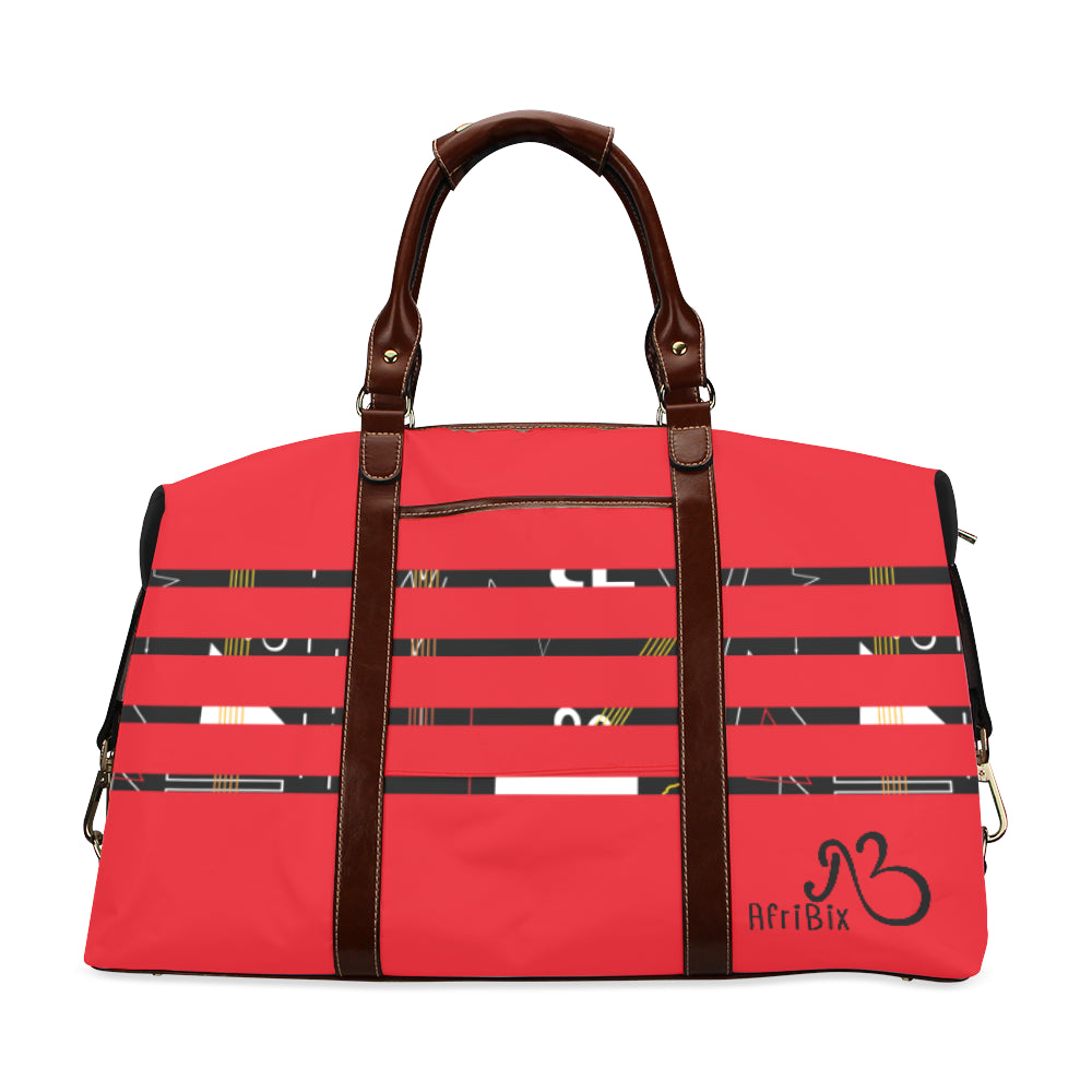 Red Linear Travel Bag