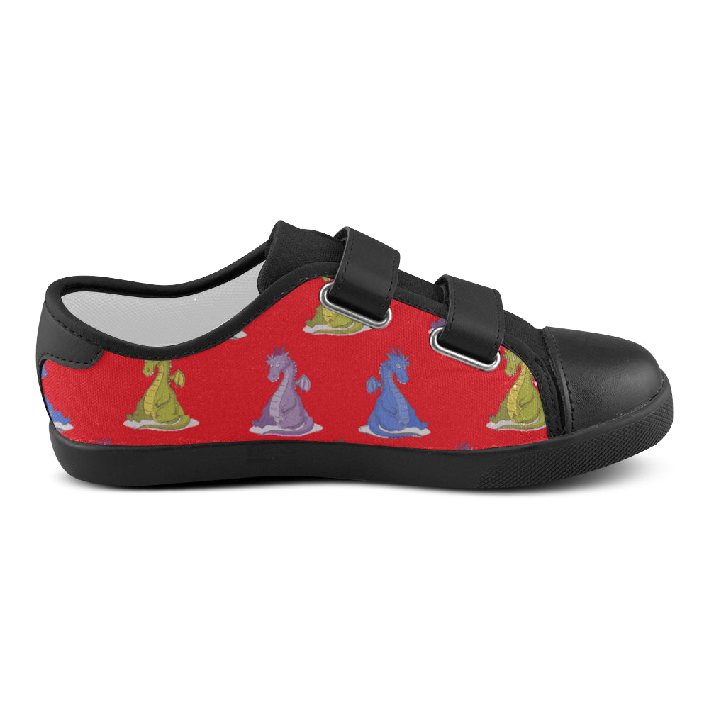 Happy Dragon Sneakers Velcro Canvas Kid's Shoes