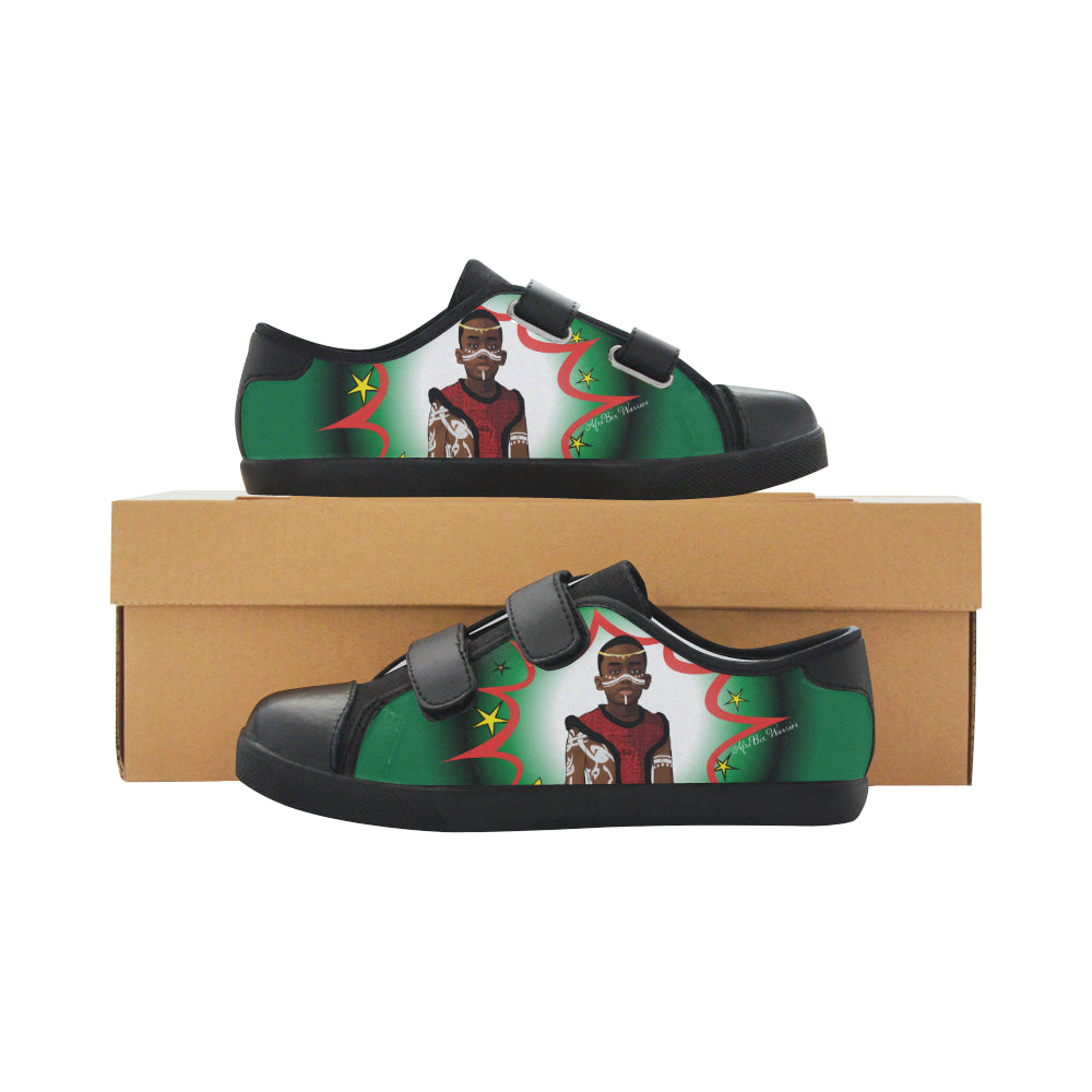 AfriBix Warrior Prince Velcro Canvas Kid's Shoes