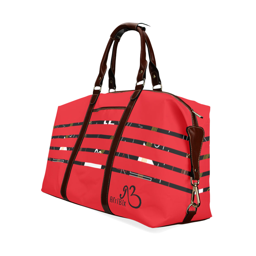 Red Linear Travel Bag