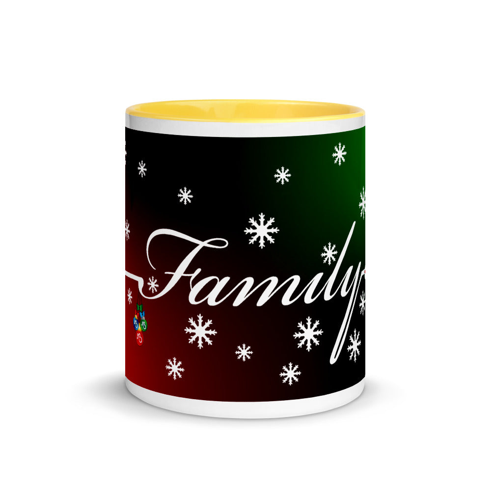 'Family Christmas' Two Toned Mug