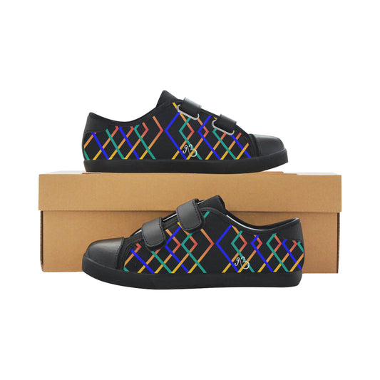 Constellation Print Velcro Canvas Kid's Shoes