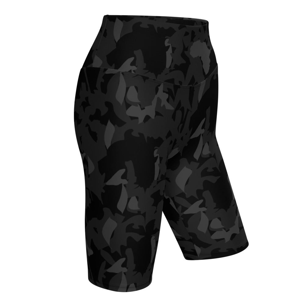 AfriBix Camouflage Biker Shorts - Camo Noir