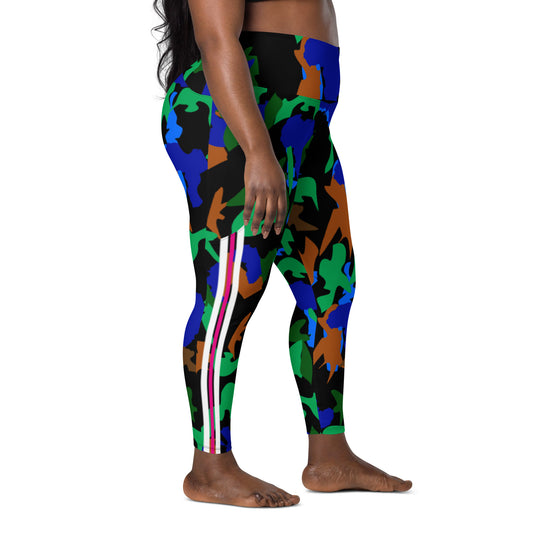 AfriBix Camo Leggings with pockets Multicoloured