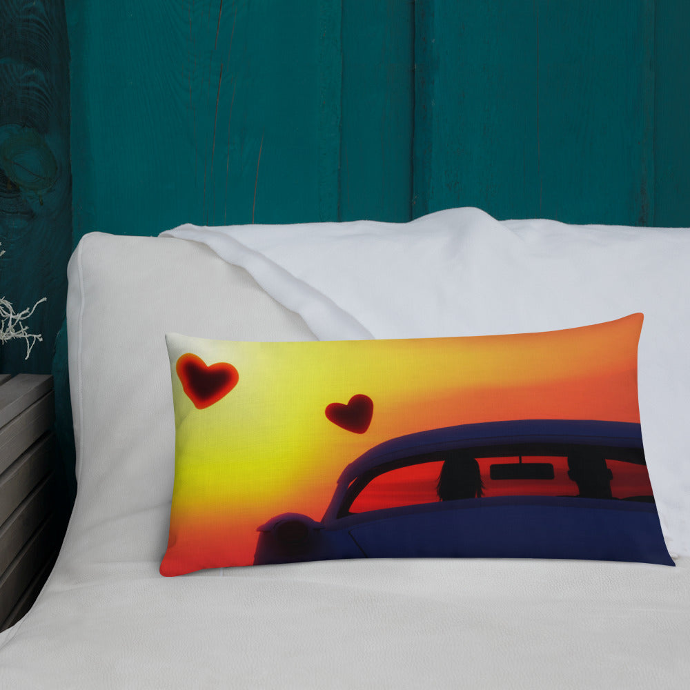 Love Personalised Premium Throw Pillow - Road trip