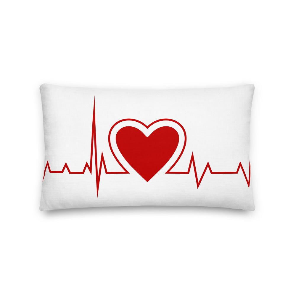 Heartbeat Premium Throw Pillow