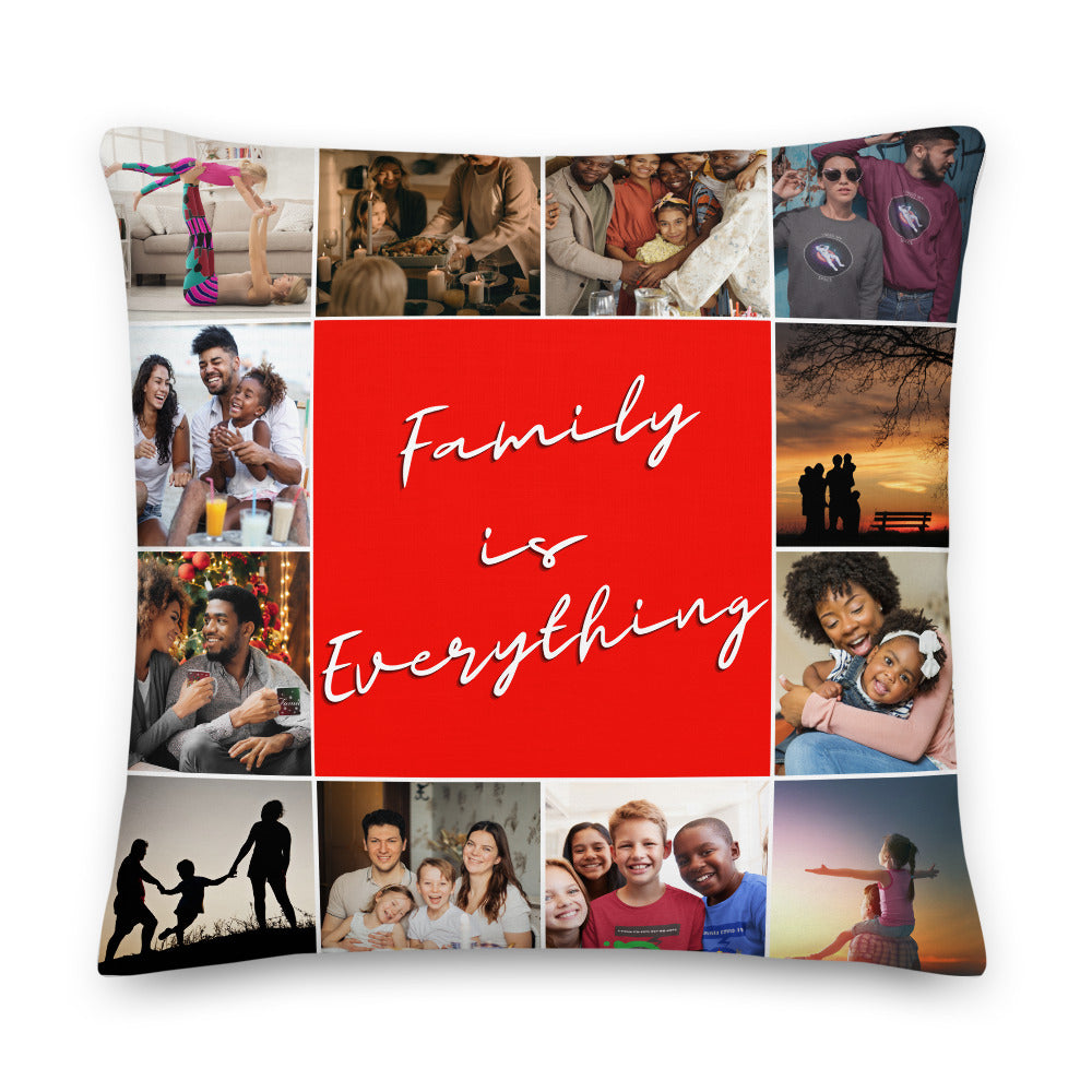 Personalisable Family Premium Throw Pillow