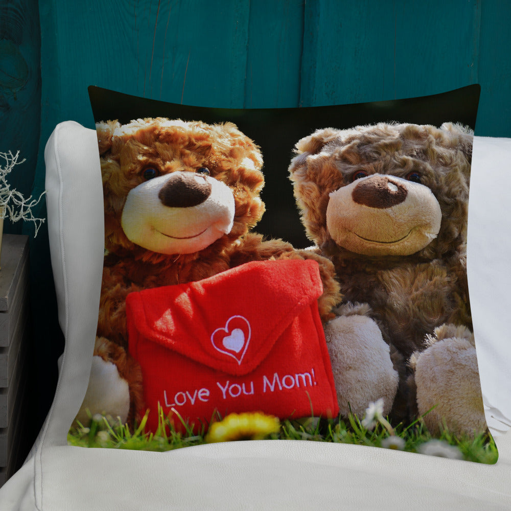 I Love you Mum Personalised Premium Throw Pillow
