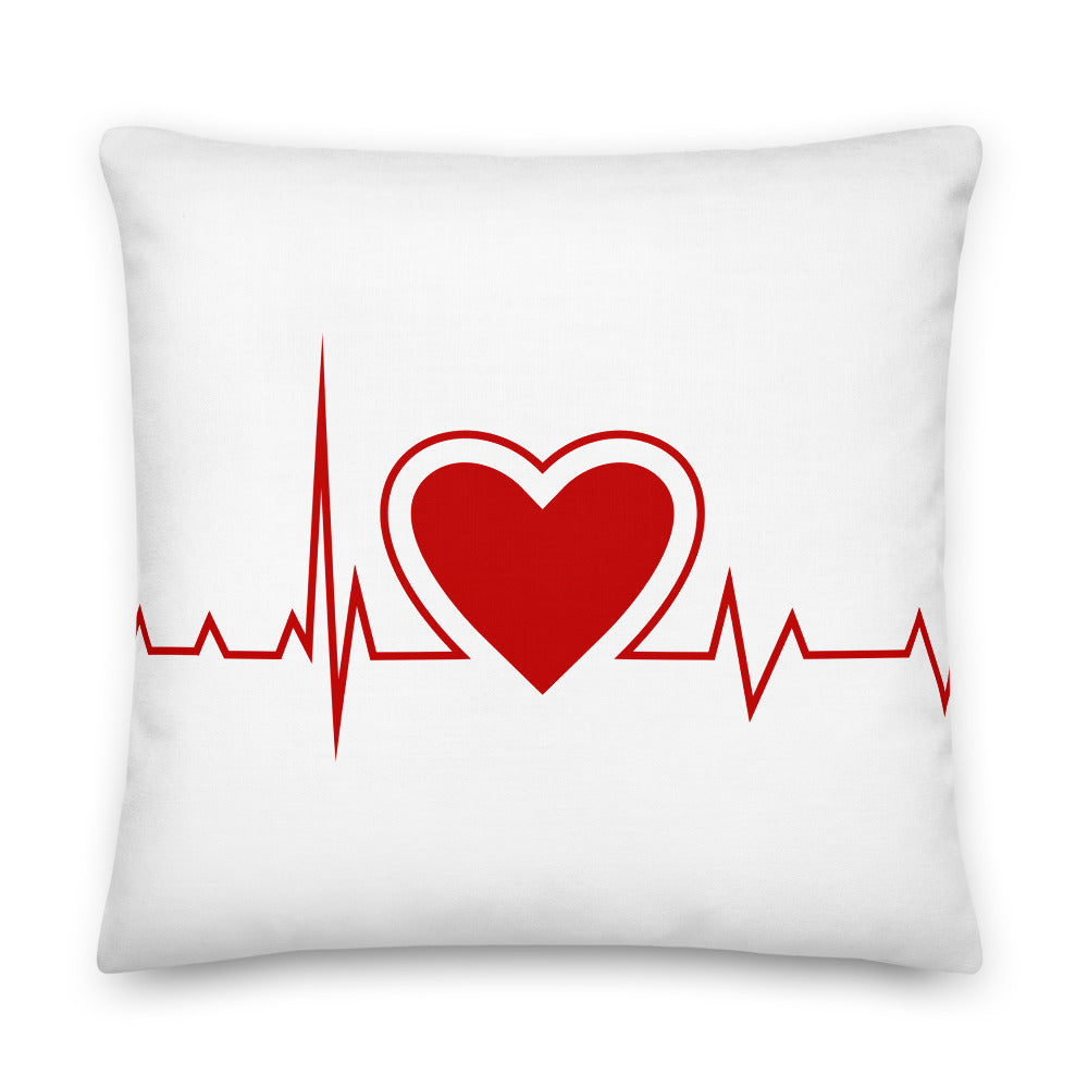 Heartbeat Premium Throw Pillow