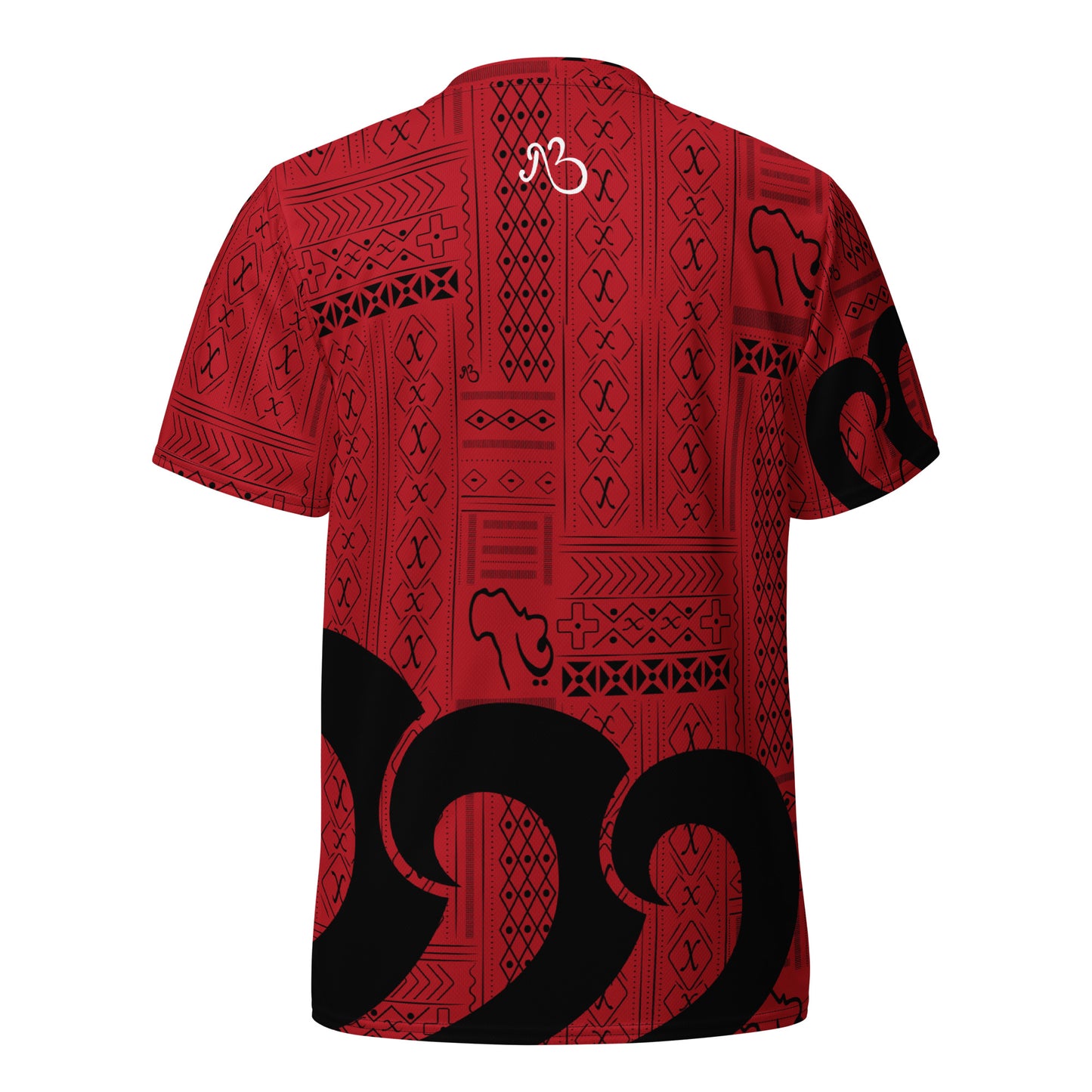 AfriBix Tribal print recycled unisex sports jersey