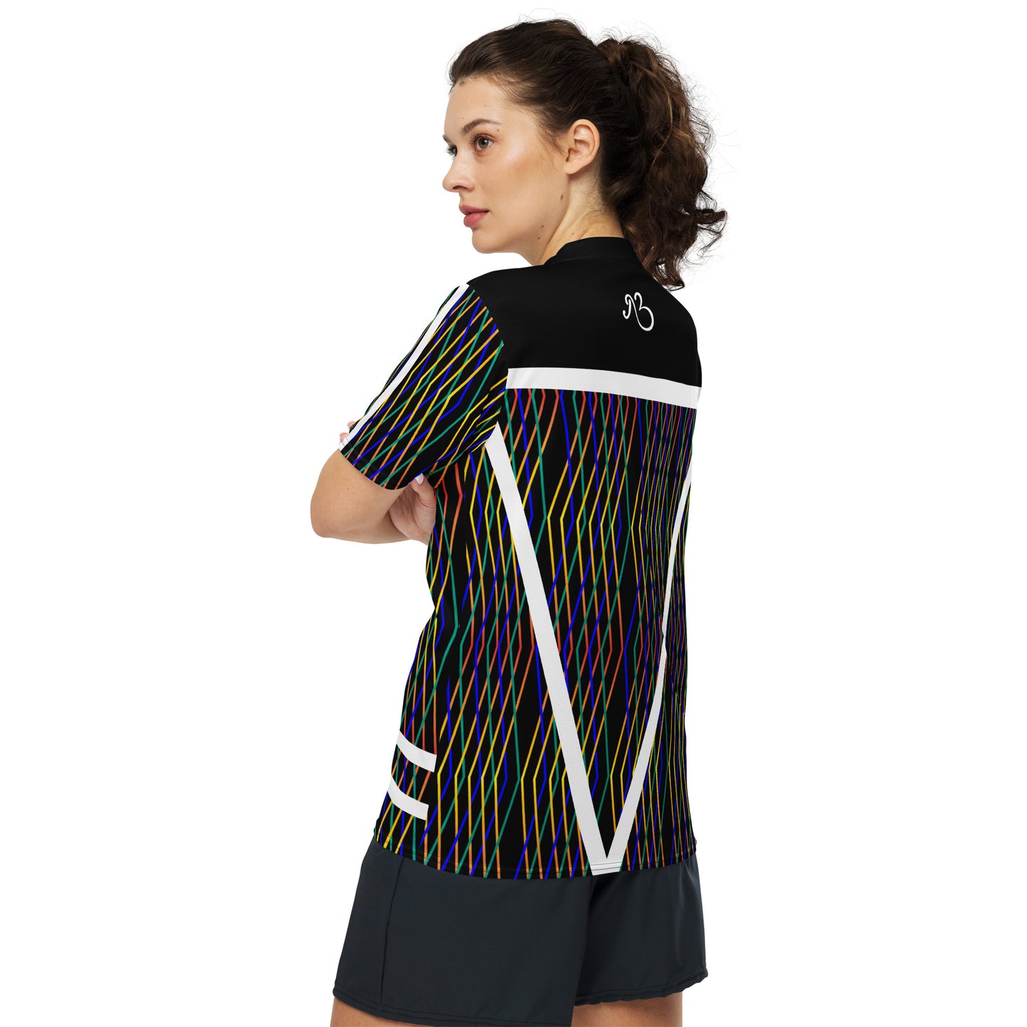 Constellation print recycled unisex sports jersey
