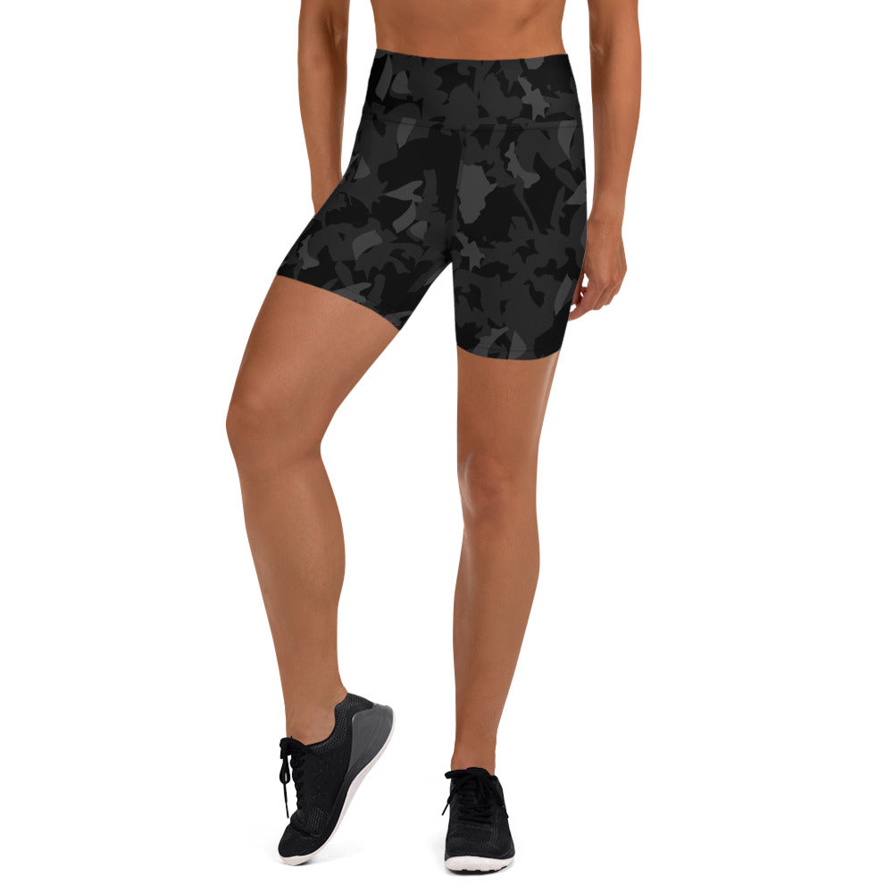 Camouflage Lycra Shorts - AfriBix Camo Noir