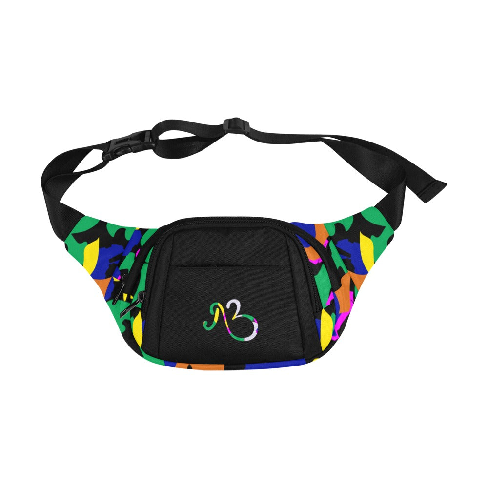 AfriBix Camo Unisex Waist Bag With Front Pocket