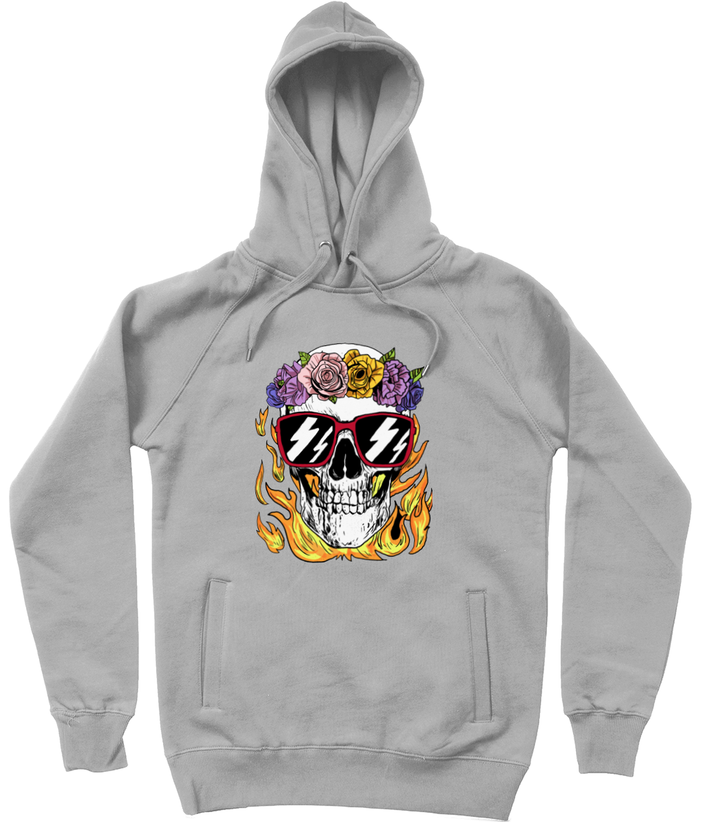 Calm and Collected Graphic Skull Trendy Unisex Pullover Hoodie