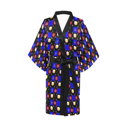 Ankara Inception Print Kimono Robe Coverup