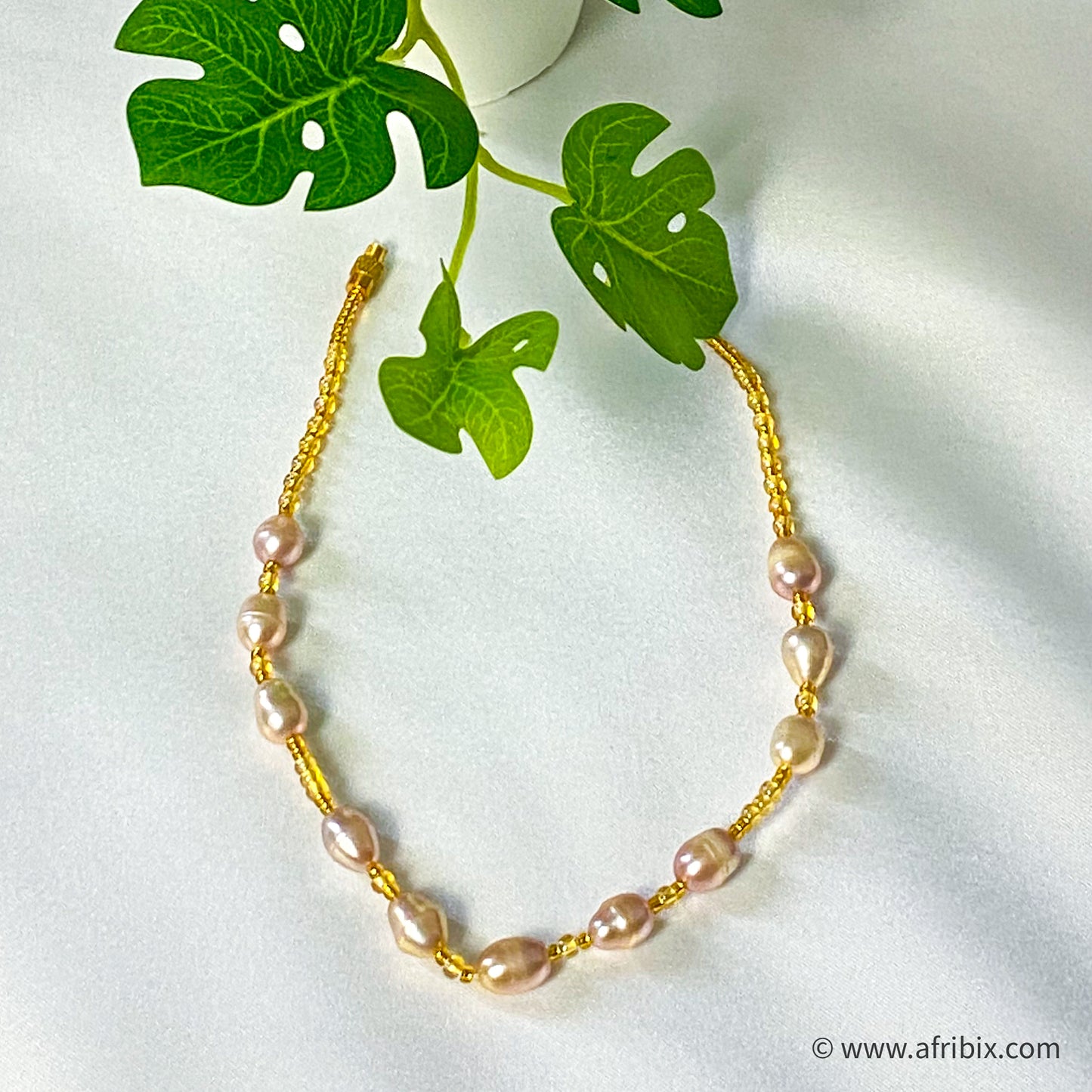 Alá Gold Pearl Anklet