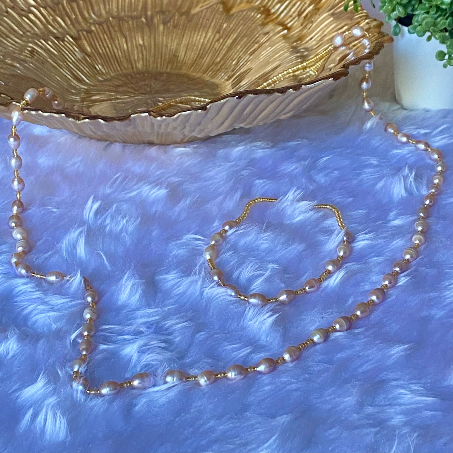 Ala Freshwater Pearl Waist Bead Set