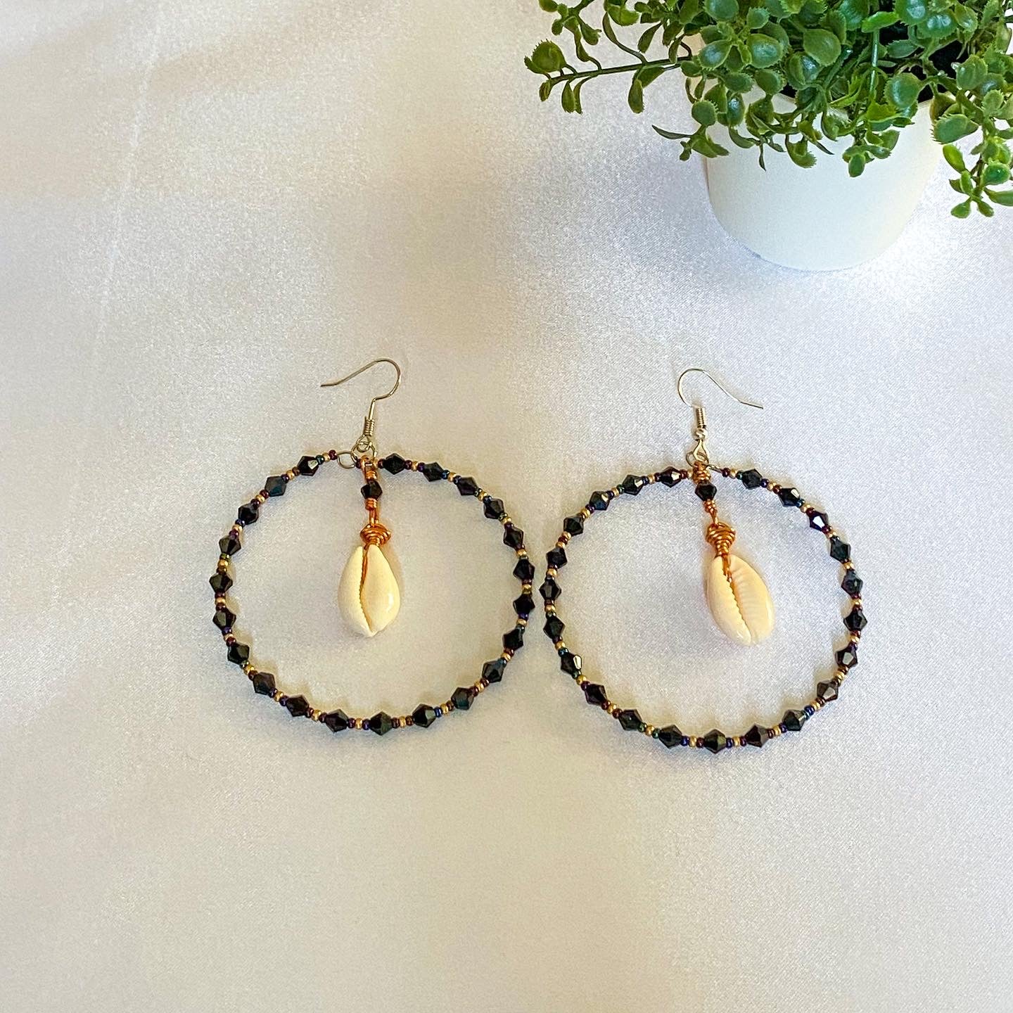 Hoop Cowrie Earring